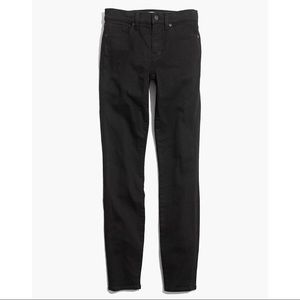 Madewell Tall 9” High Rise Black Skinny Jeans